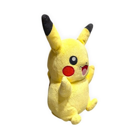 TOMY Pikachu Talking Plush 2017 Lights Up Soft Toy 28cm Pokemon - Picture 3 of 8
